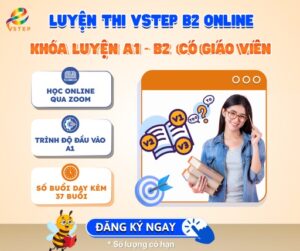 Khóa luyện A1 - B2 online có giáo viên